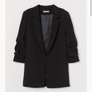 H&M Blazer with Gathered Sleeves